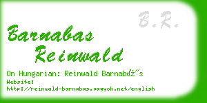 barnabas reinwald business card